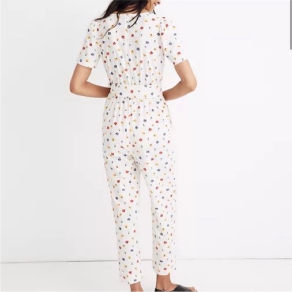 Madewell Puff Sleeve Tapered Jumpsuit - Picture 2 of 7